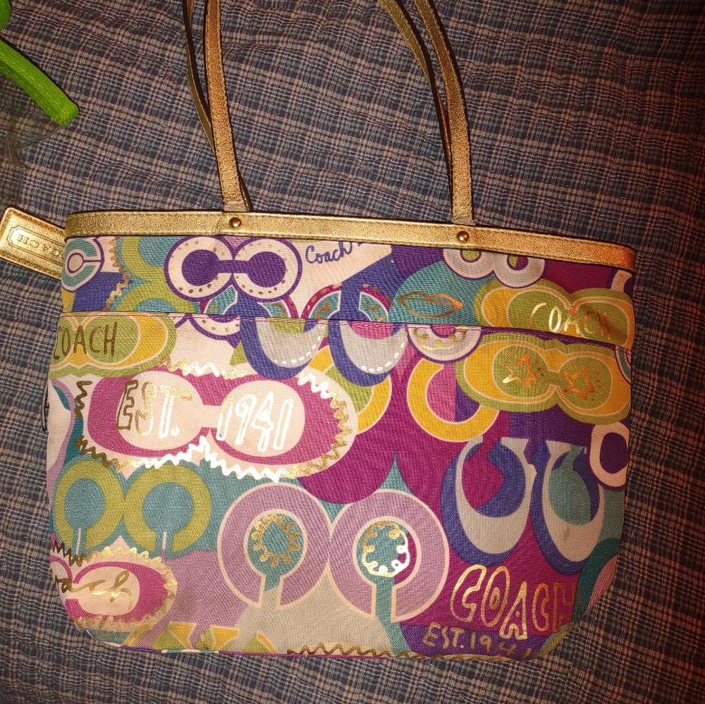 Coach bag..multi colored